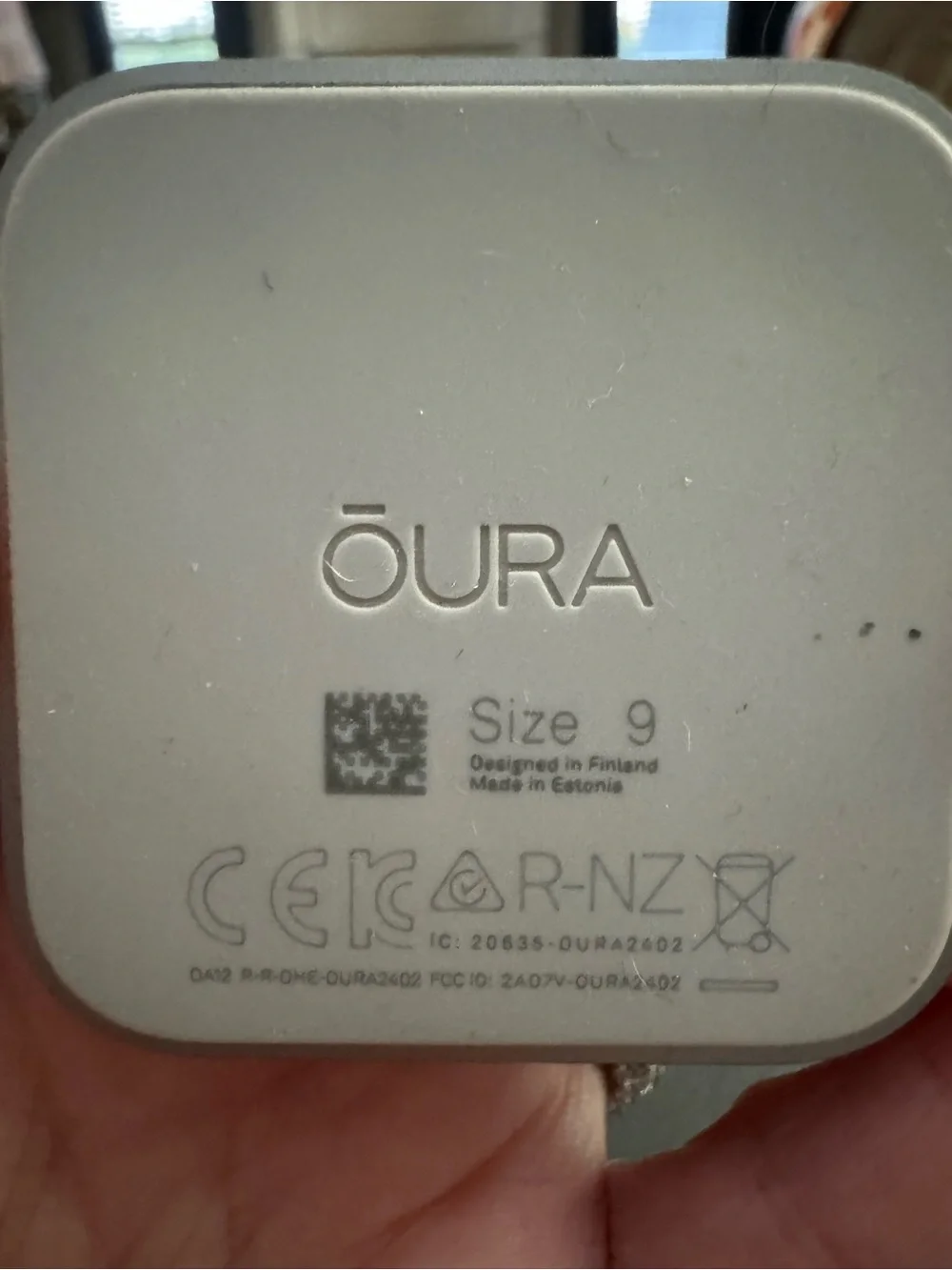 Oura Ring 4 Silver Size 9